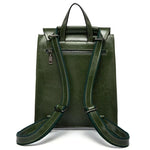 Backpack Leather Laptop-Friendly Roomy Compartments