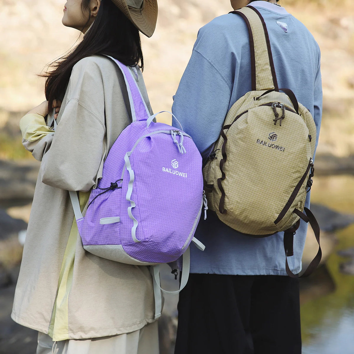 Backpack Lightweight Water-Resistant Multiple Compartments