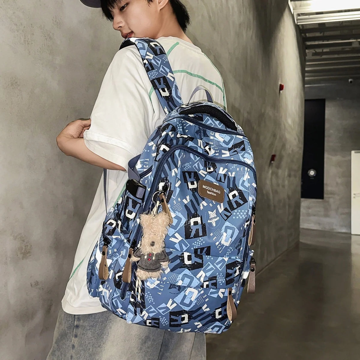 Backpack Multiple Compartments Padded Adjustable Straps