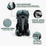Backpack Ultralight Expandable Roll-Top Water-Resistant Ripstop Nylon