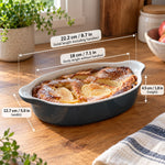 Bakeware Set Porcelain Ceramic Glossy Glazed Finish