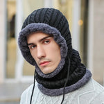 Balaclava Fleece-Lined Integrated Scarf Stretch Fit