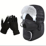 Balaclava Fleece-Lined Windproof Goggles & Removable Mask