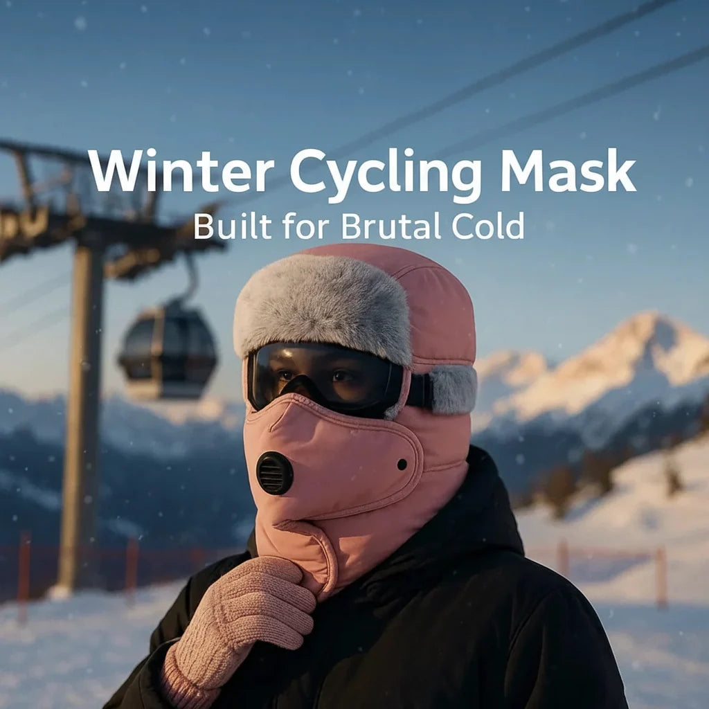 Balaclava Fleece-Lined Windproof Goggles & Removable Mask