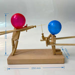 Balloon Duel Game Handcrafted Bamboo Two-Player