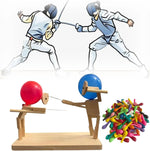 Balloon Duel Game Handcrafted Bamboo Two-Player
