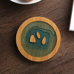 Bamboo Coaster Resin Art 3D Carved
