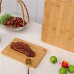 Bamboo Cutting Board, Double-Sided, Knife-Friendly Surface