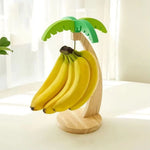 Banana Hanger Tropical Palm Wooden Base & Metal Hook