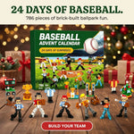 Baseball Advent Calendar 786-Piece Building Brick Set