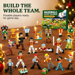 Baseball Advent Calendar 786-Piece Building Brick Set