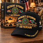 Baseball Cap Desert Storm Veteran Adjustable Curved Brim
