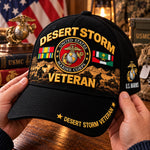 Baseball Cap Desert Storm Veteran Adjustable Curved Brim