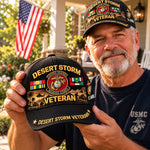 Baseball Cap Desert Storm Veteran Adjustable Curved Brim