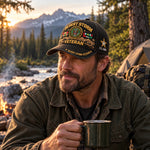 Baseball Cap Desert Storm Veteran Adjustable Curved Brim