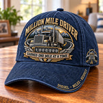 Baseball Cap Washed Cotton Twill Adjustable Fit Truck Graphic