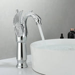 Basin Faucet Single Handle Gold Finish Ceramic Valve