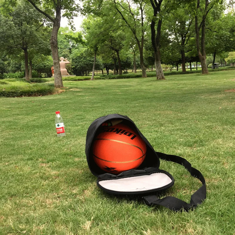 Basketball Bag Basketball-Shaped Abrasion-Resistant Adjustable Strap