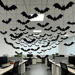 Bat Wall Decoration Easy-Hang Glow-In-The-Dark Option