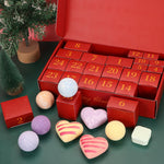 Bath Bomb Advent Calendar 24 Count 14 Festive Scents