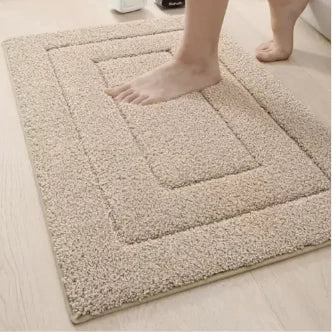 Bath Mat Absorbent Microfiber Non-Slip Machine-Washable