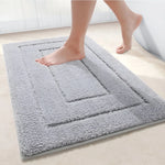 Bath Mat Absorbent Microfiber Non-Slip Machine-Washable