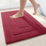Bath Mat Absorbent Microfiber Non-Slip Machine-Washable