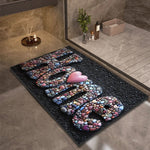 Bath Mat Diatomaceous Earth Quick-Drying Non-Slip Backing