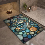 Bath Mat Diatomaceous Earth Quick-Drying Non-Slip Backing