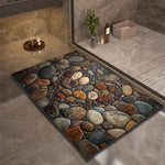 Bath Mat Diatomaceous Earth Quick-Drying Non-Slip Backing