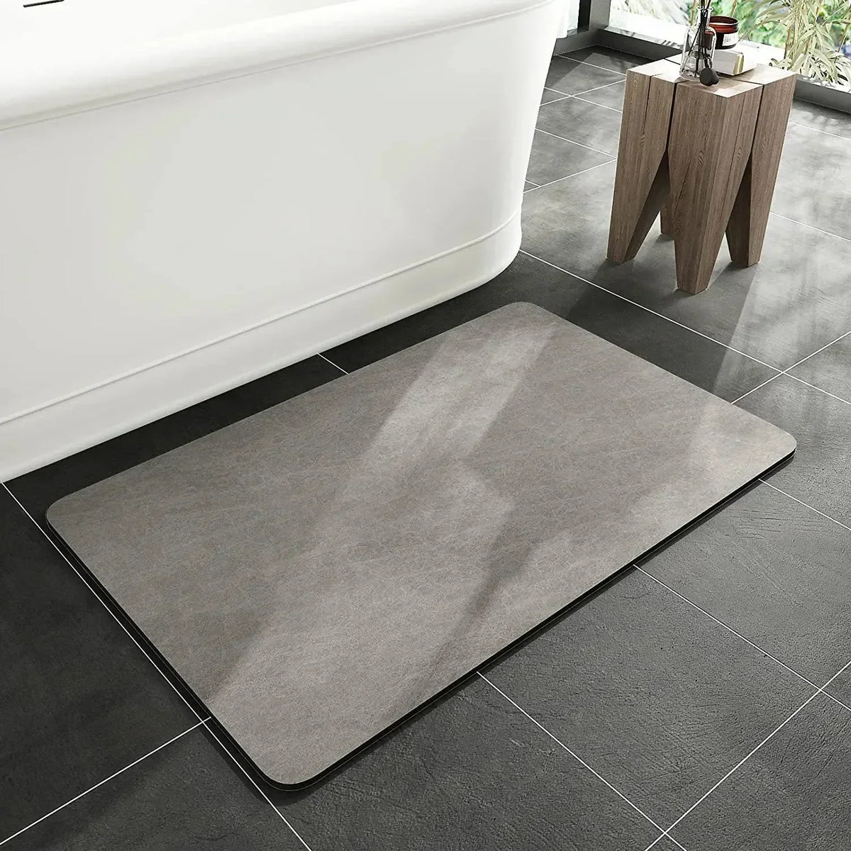 Bath Mat Diatomaceous Earth Quick-Drying Non-Slip Backing