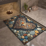 Bath Mat Diatomaceous Earth Quick-Drying Non-Slip Backing