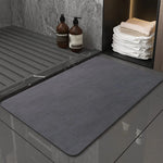 Bath Mat Diatomaceous Earth Quick-Drying Non-Slip Backing