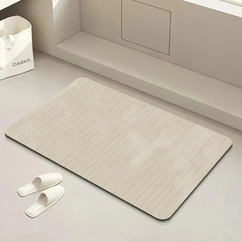 Bath Mat Diatomaceous Earth Quick-Drying Non-Slip Backing
