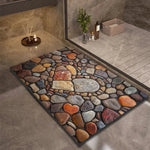 Bath Mat Diatomite Quick-Drying Non-Slip Rubber Base
