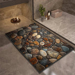 Bath Mat Diatomite Quick-Drying Non-Slip Rubber Base