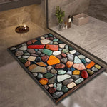 Bath Mat Diatomite Quick-Drying Non-Slip Rubber Base
