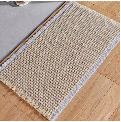Bath Mat Highly Absorbent Plush Woven Machine Washable