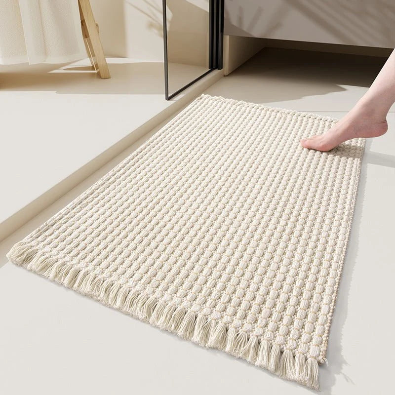 Bath Mat Microfiber Absorbent Non-Slip Machine Washable