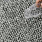 Bath Mat Microfiber Chenille Non-Slip Absorbent & Machine Washable