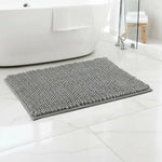 Bath Mat Microfiber Chenille Non-Slip Absorbent & Machine Washable