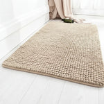 Bath Mat Microfiber Chenille Non-Slip Absorbent & Machine Washable
