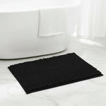 Bath Mat Microfiber Chenille Non-Slip Absorbent & Machine Washable