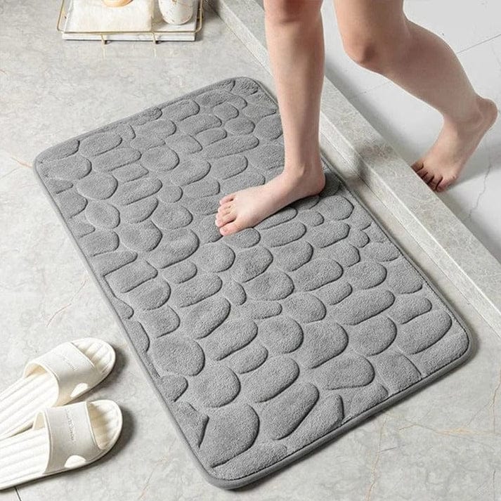 Bath Mat Non-Slip Memory Foam Flannel Top