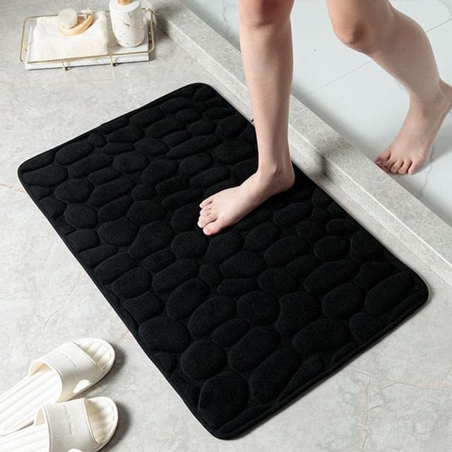 Bath Mat Non-Slip Memory Foam Flannel Top