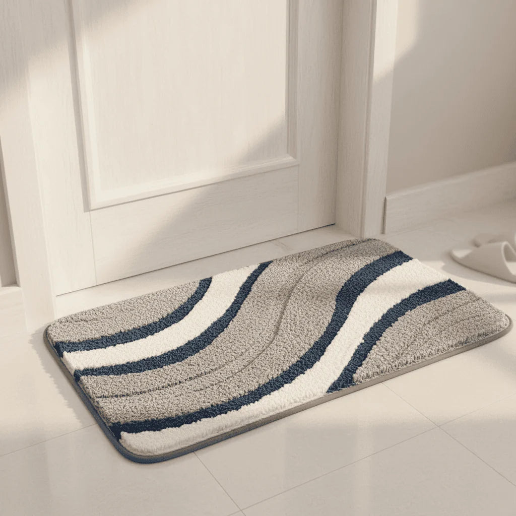 Bath Mat Organic Cotton Quick-Drying Non-Slip