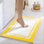 Bath Mat Plush Absorbent Non-Slip Machine-Washable