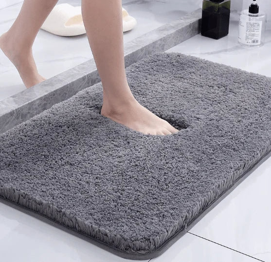 Bath Mat Plush Microfiber Absorbent Quick-Drying Non-Slip Backing