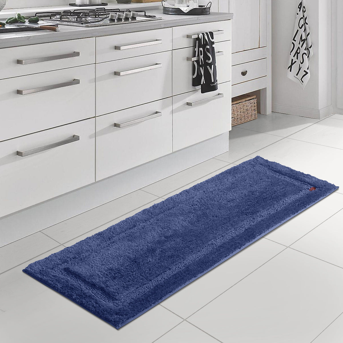 Bath Mat Plush Microfiber Non-Slip Quick-Drying