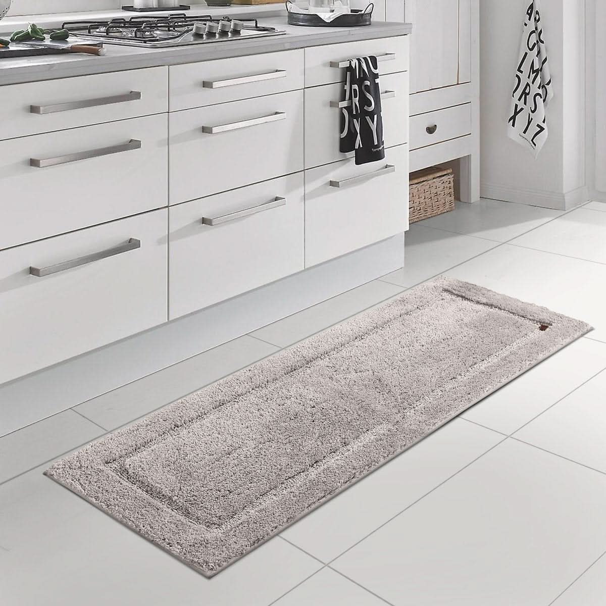 Bath Mat Plush Microfiber Non-Slip Quick-Drying